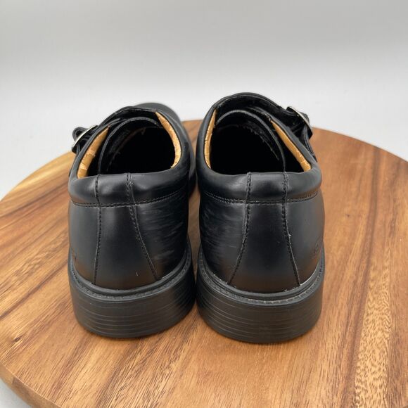 Skechers Oxfords Mens Size 11 Black Leather Chunky Slip On Monk Strap Dress Shoe main image 7